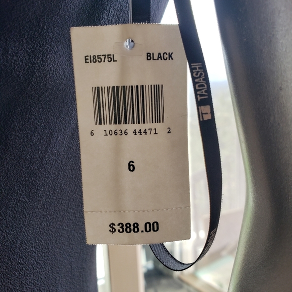 Emily in Paris Inspo: NWT Vintage Tadashi Shoji Silk Waterfall Dress - Picture 15 of 16